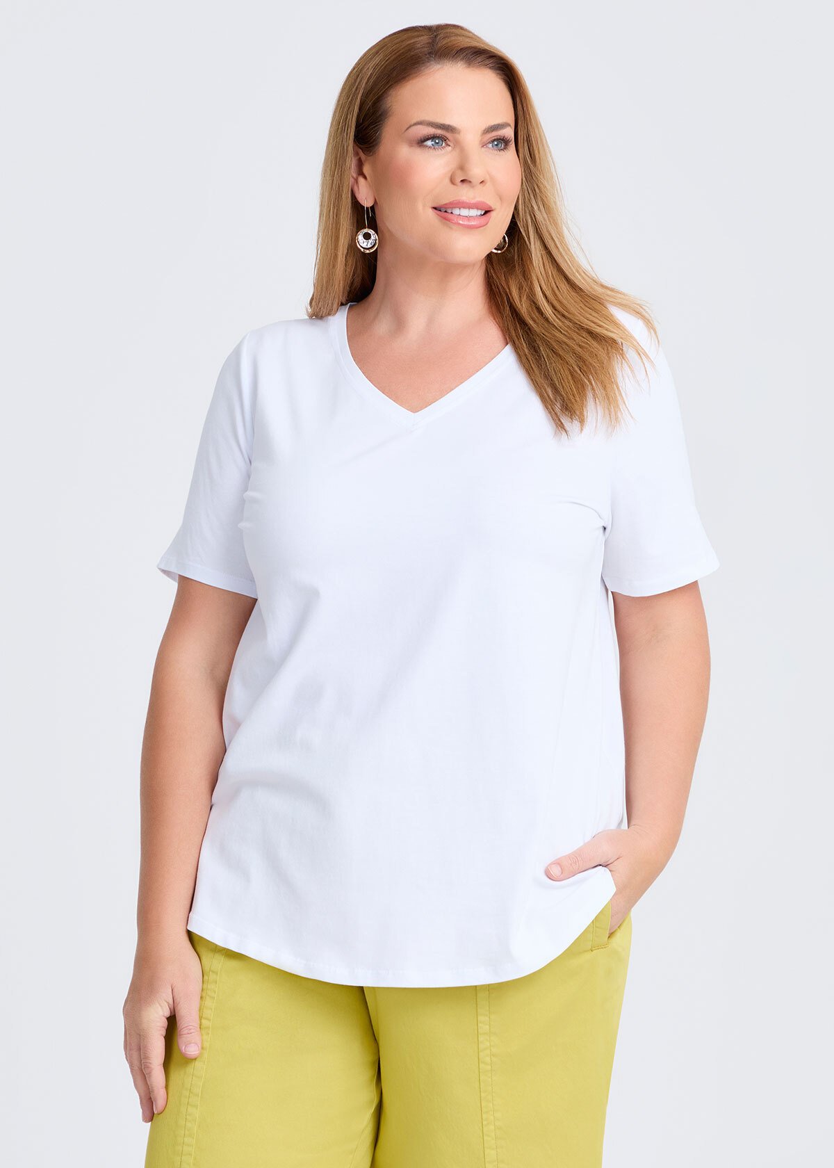 Organic Cotton V-neck T-shirt
