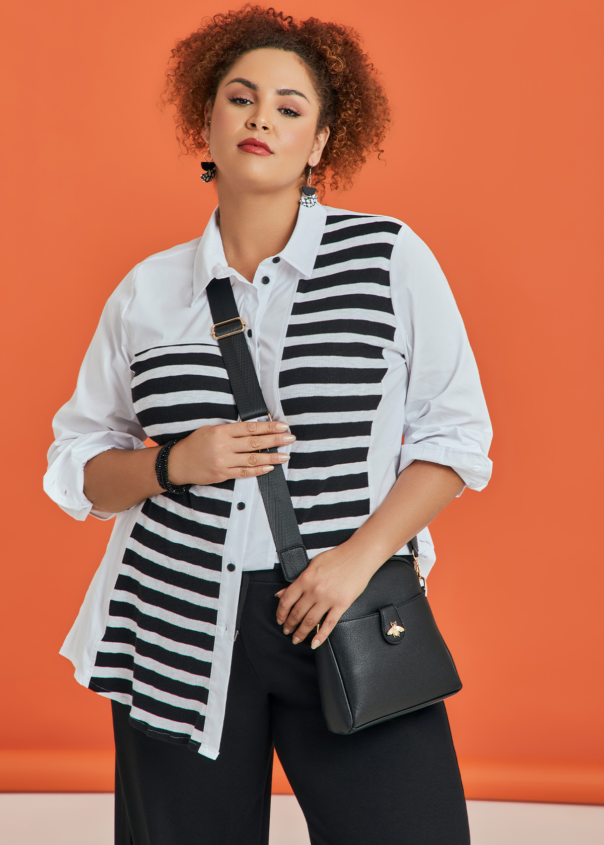 Stripe Ribbed T-Shirt main image 1