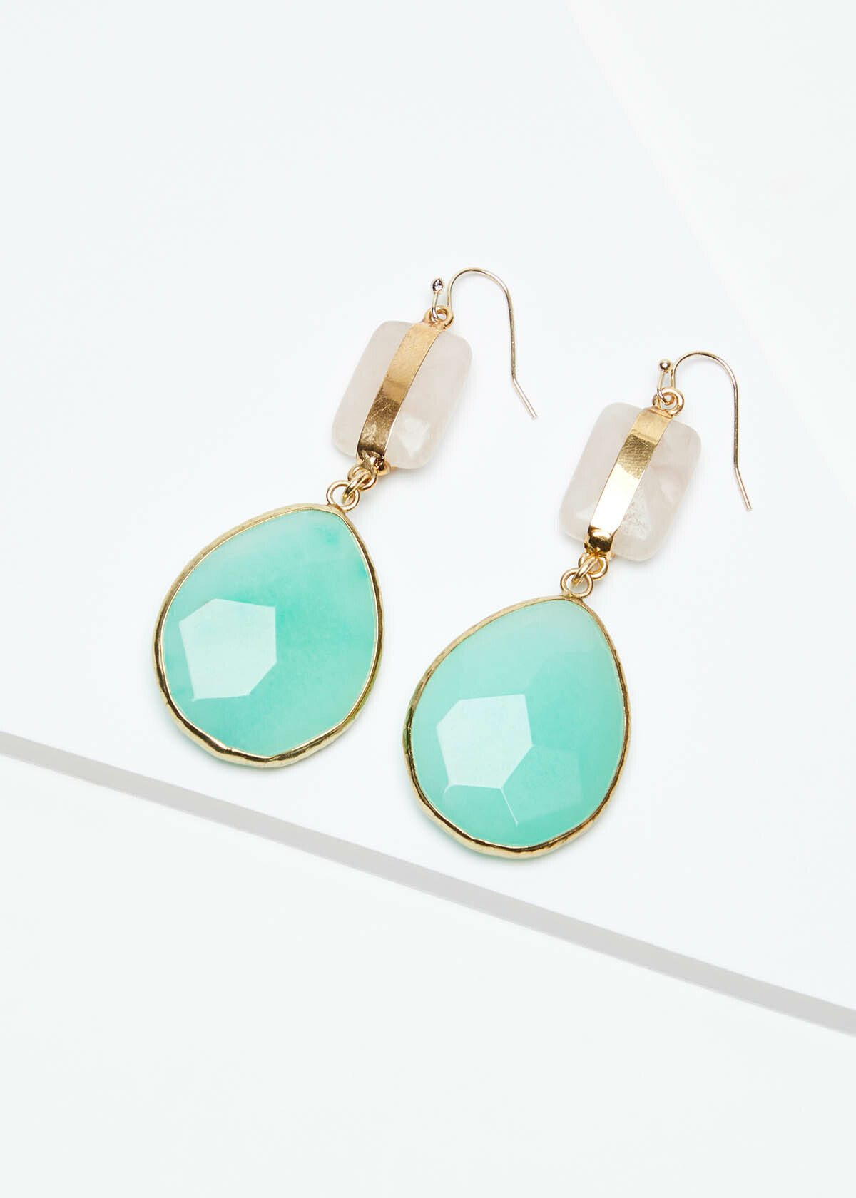 Shop Gemstone Faceted Drop Earrings Accessories Taking Shape NZ