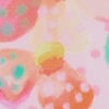 Twist Fan, pink floral, swatch