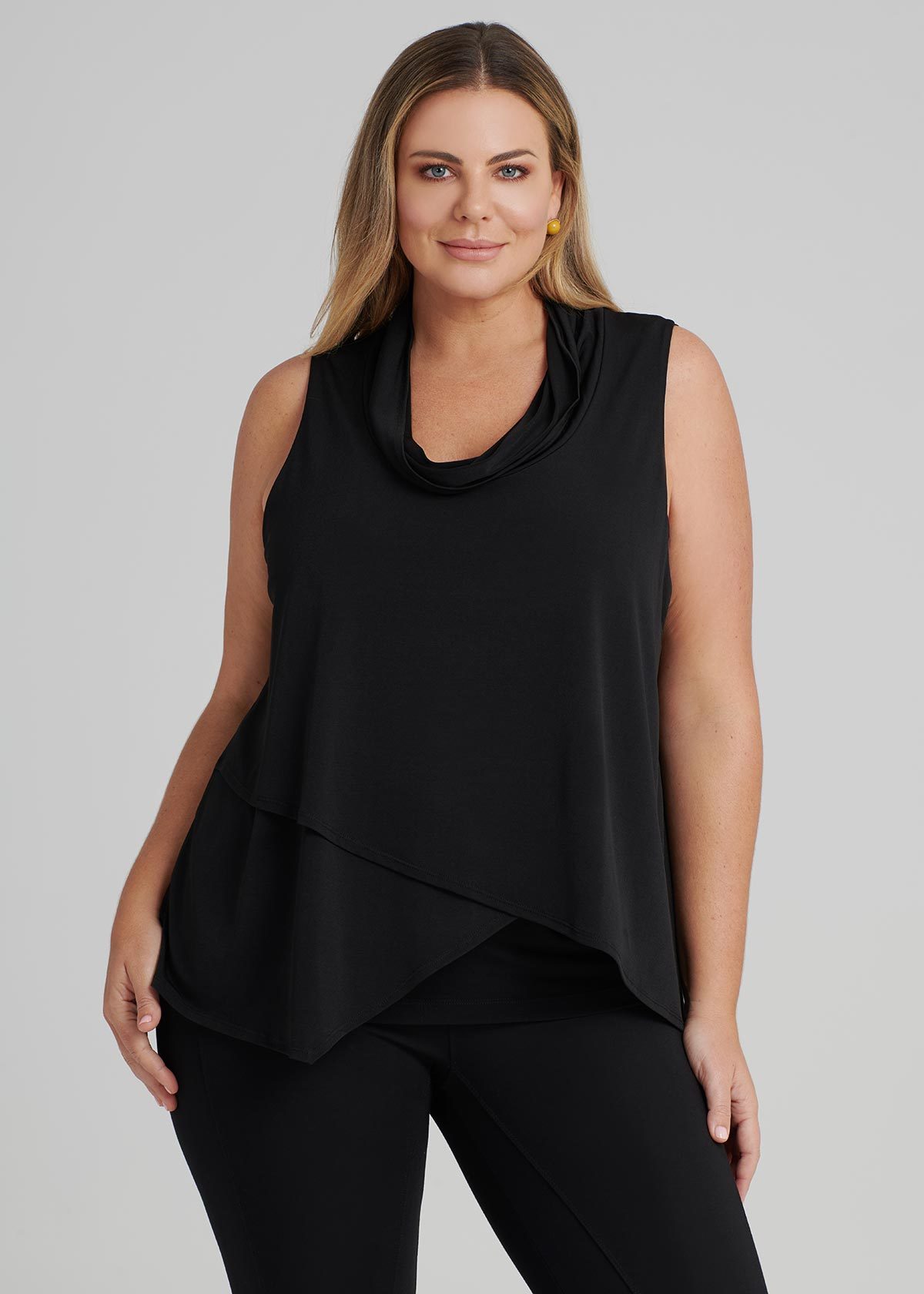 Shop Plus Size Reimagined Layer Top in Black | Taking Shape AU