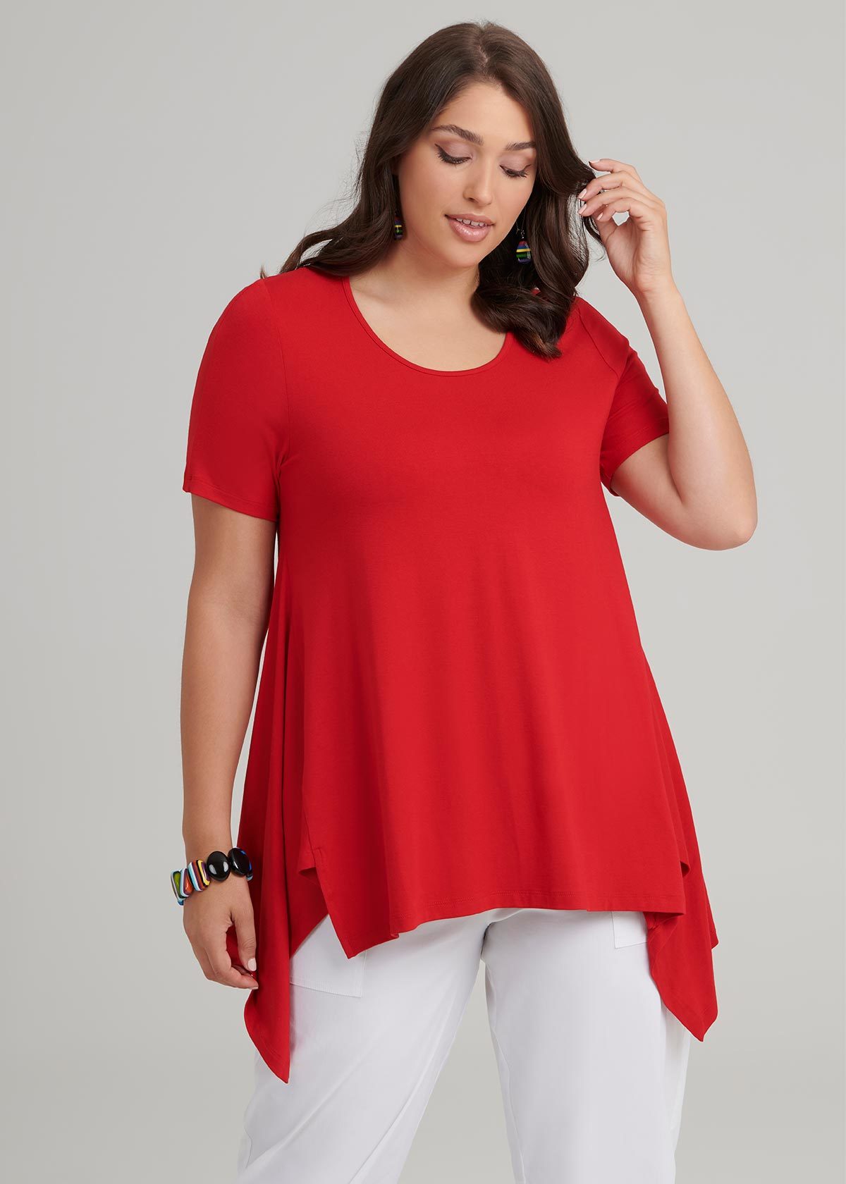 Shop Sophia Top in Red, Sizes 12-30 | Taking Shape AU