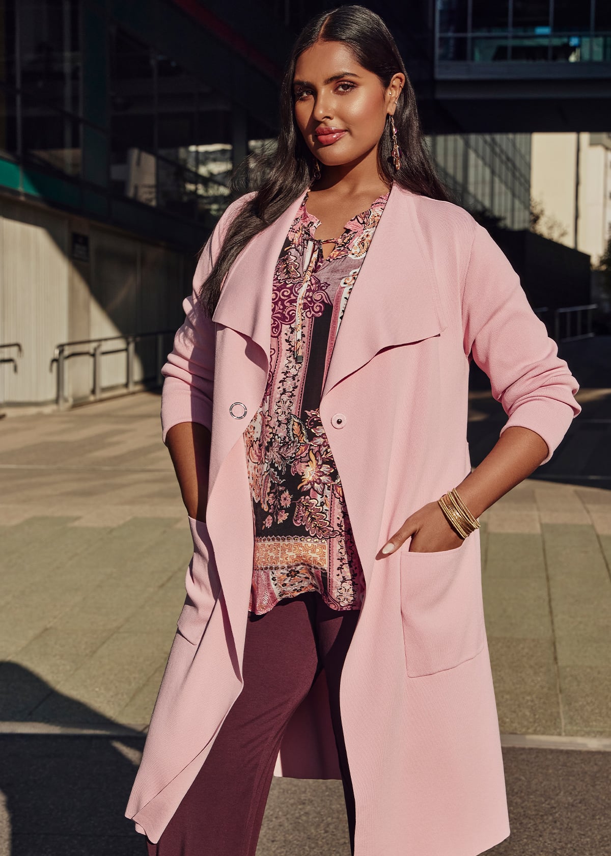 Shop Plus Size Midtown Natural Knit Cardigan, | Taking Shape AU
