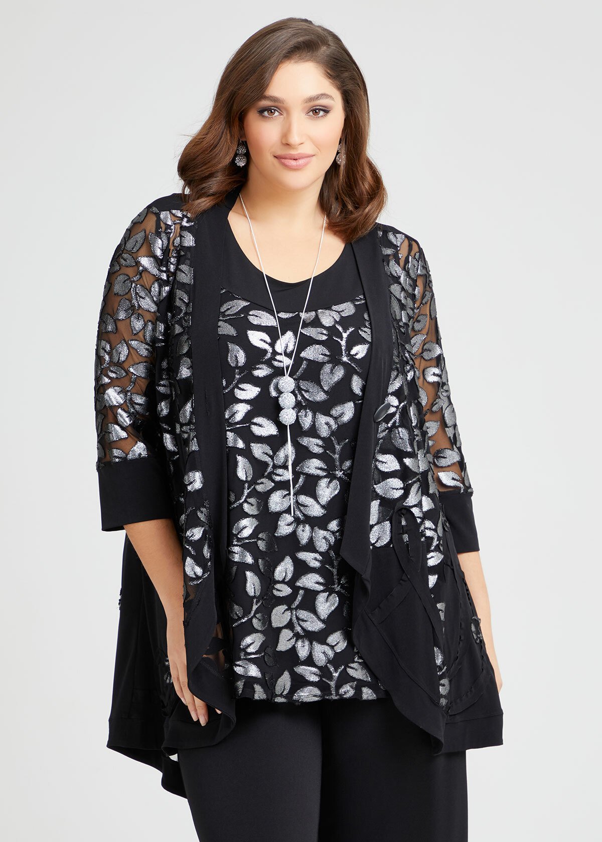 Shop Plus Size All That Jazz Cardigan in Grey | Taking Shape AU