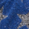 Blue Star Sequin Poncho, blue, swatch