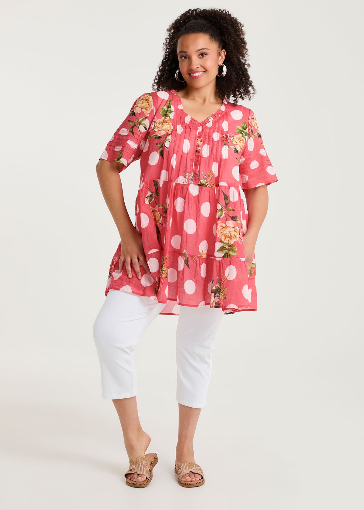 Taking Shape The Best Friend Capri Jegging Size 22 in White - Plus Size Women's Denim & Jeans