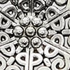 Metal Flower Wonder Clip, silver, swatch