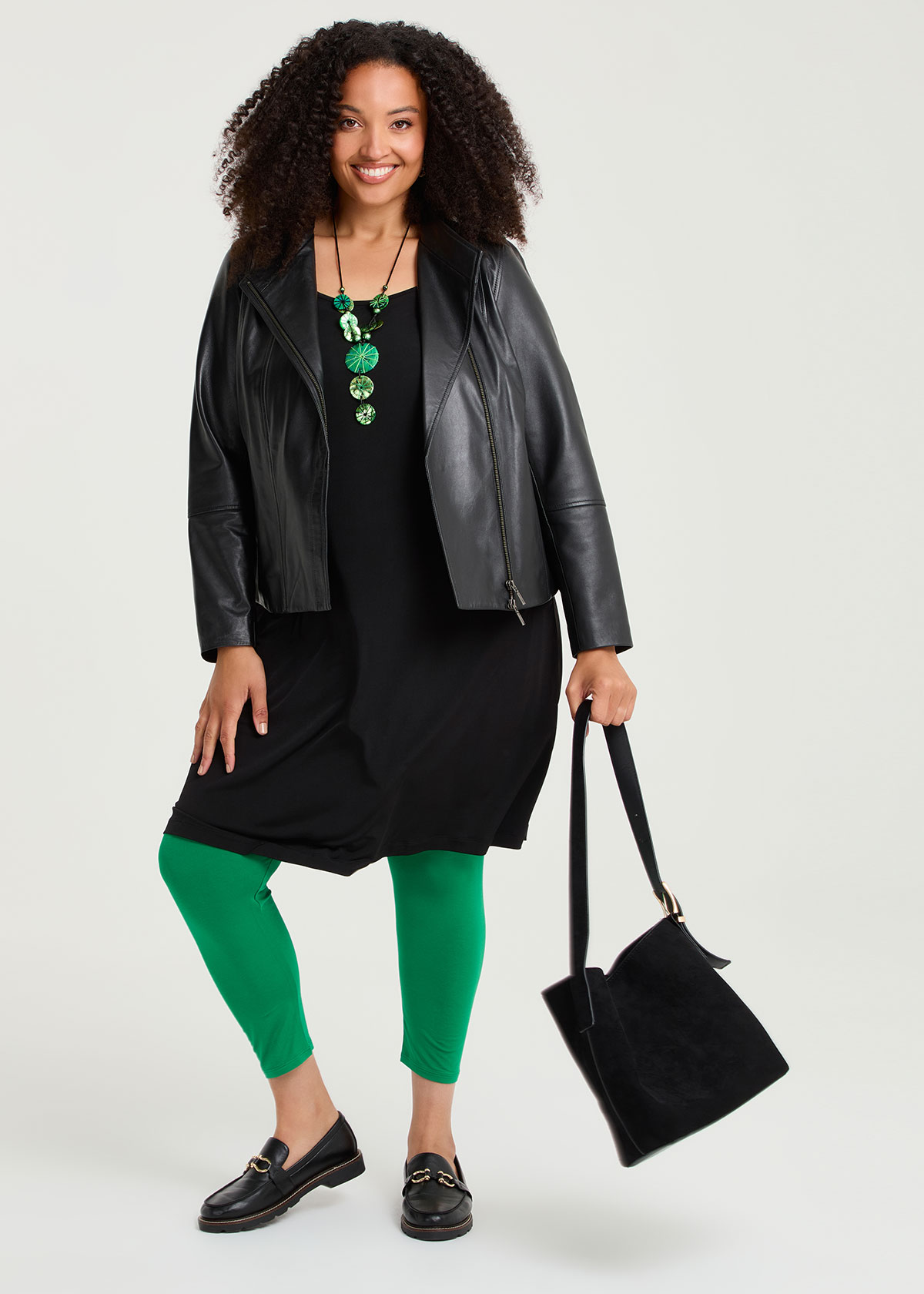Taking Shape Bamboo Breezy 7 / 8 Legging Size 22 in Amazon Green - Plus Size Women's Leggings