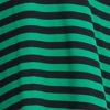 Bamboo Ponte Button Stripe Top, green/black/pink, swatch