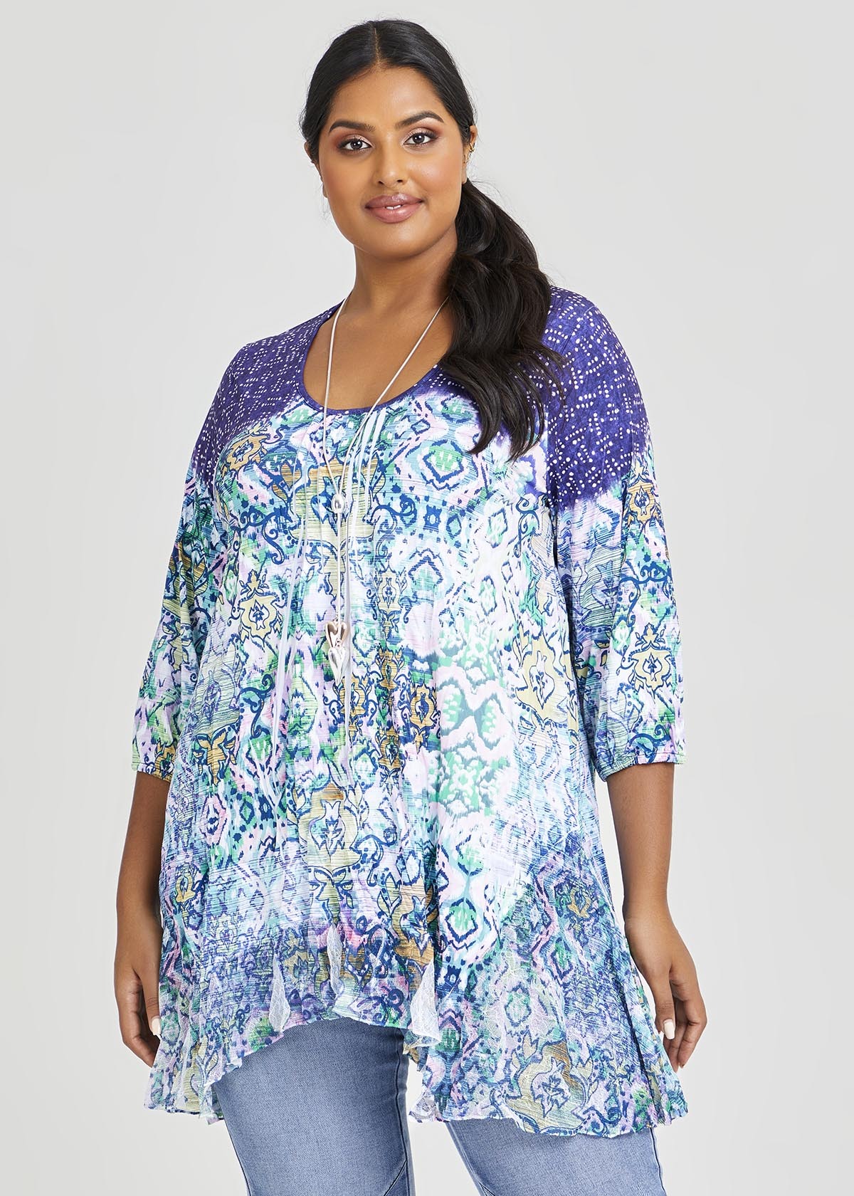 Shop Plus Size Batik Tunic in Print | Taking Shape AU