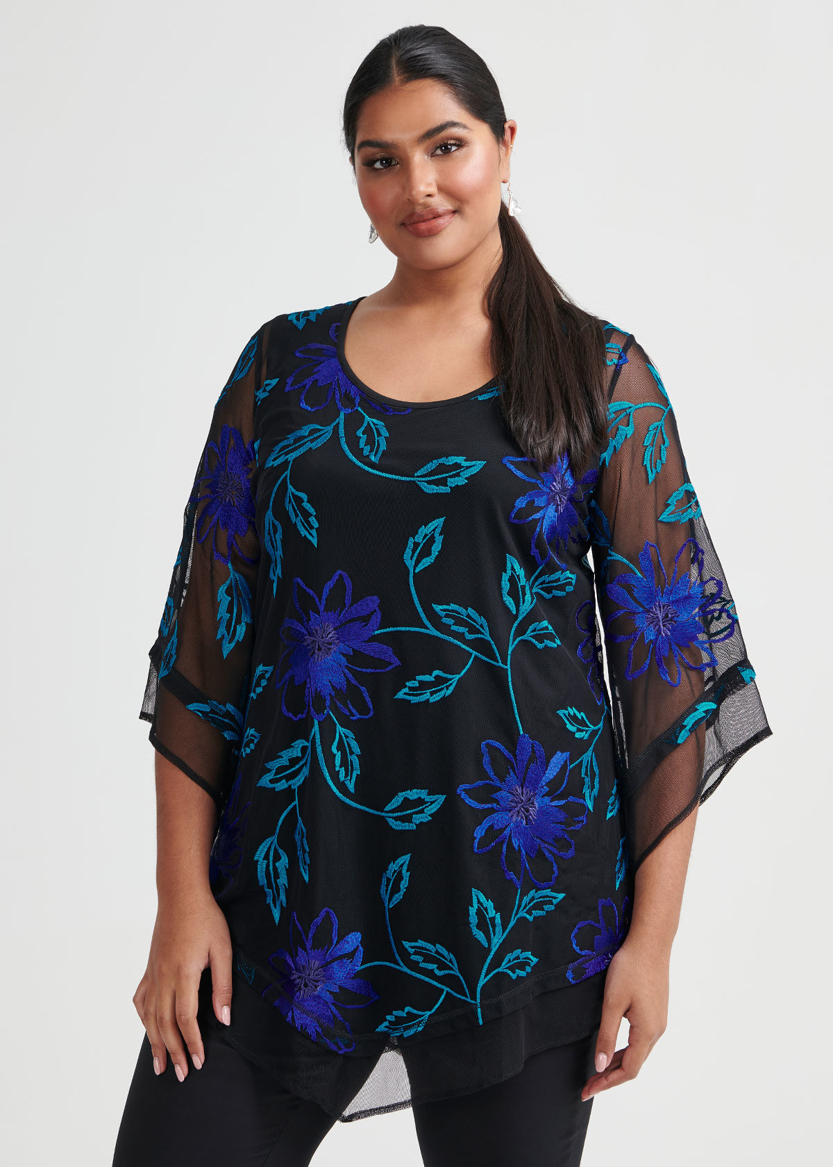 Shop Plus Size Blue Spruce Tunic in Multi | Taking Shape AU