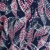 Printed Pintuck Top, navy/pink, swatch