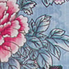 Floral Tile Travel Dry Bag, blue floral print, swatch