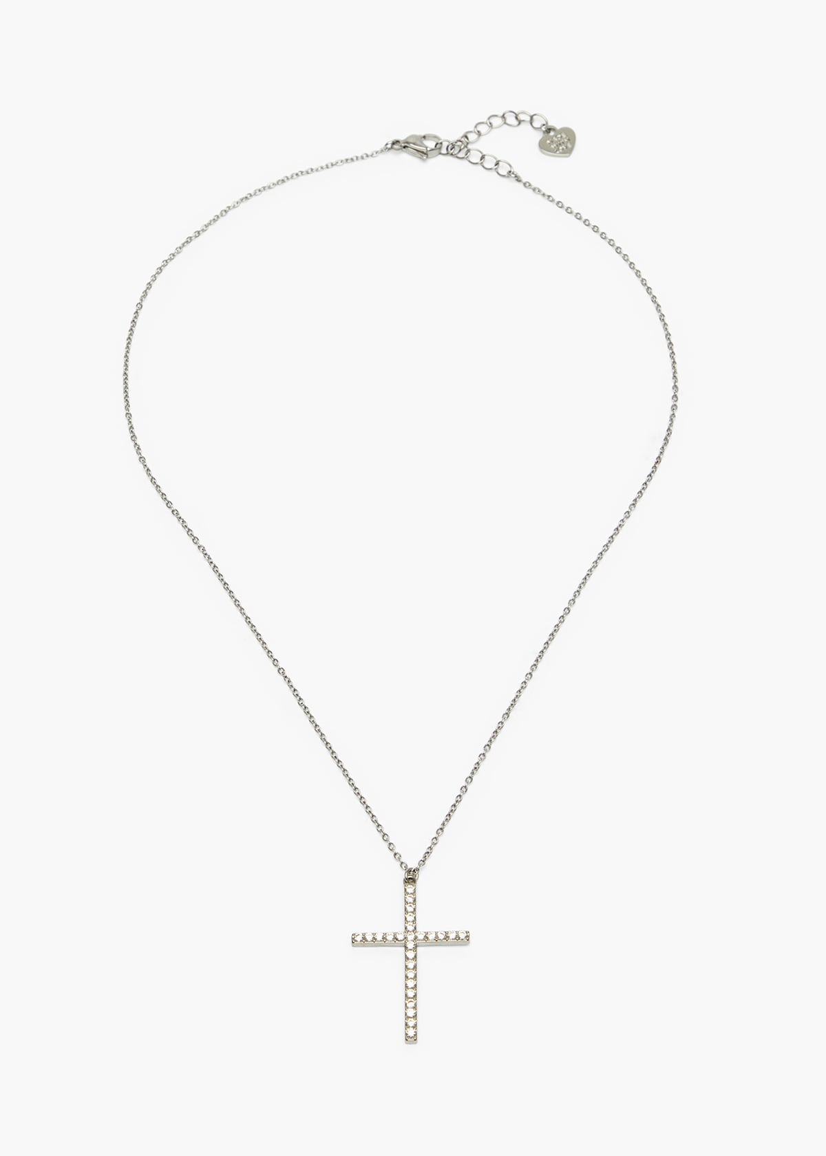 Diamante Cross Necklace