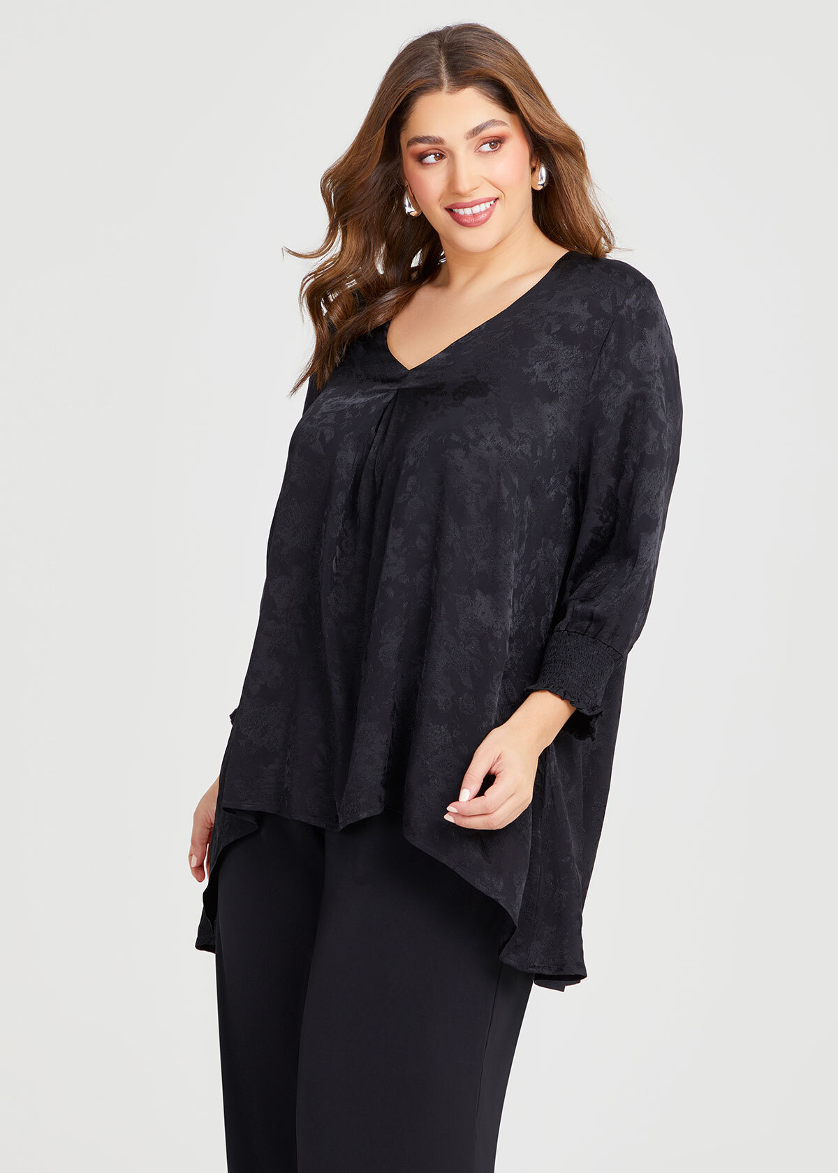 Shop Plus Size Natural Get Glamorous Top in Black | Taking Shape AU