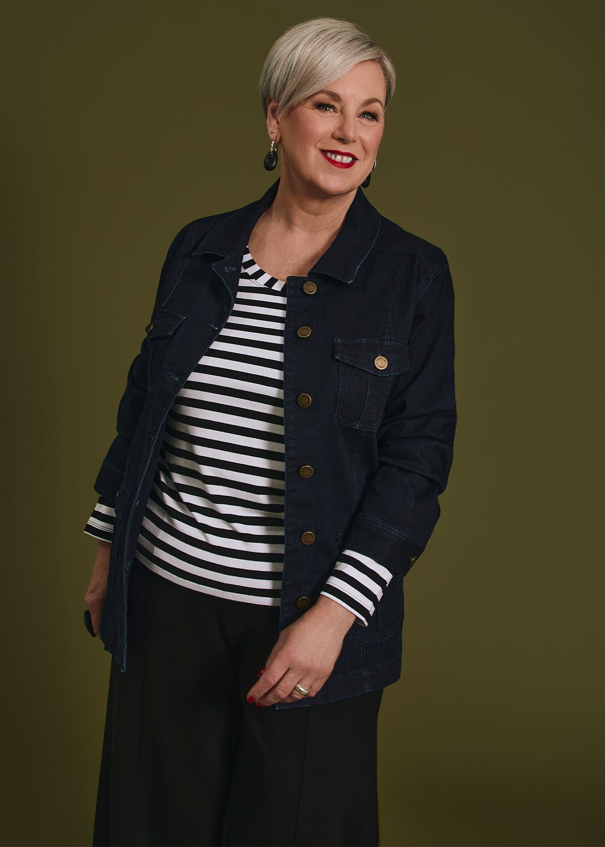 Cotton Blend Casual Denim Jacket