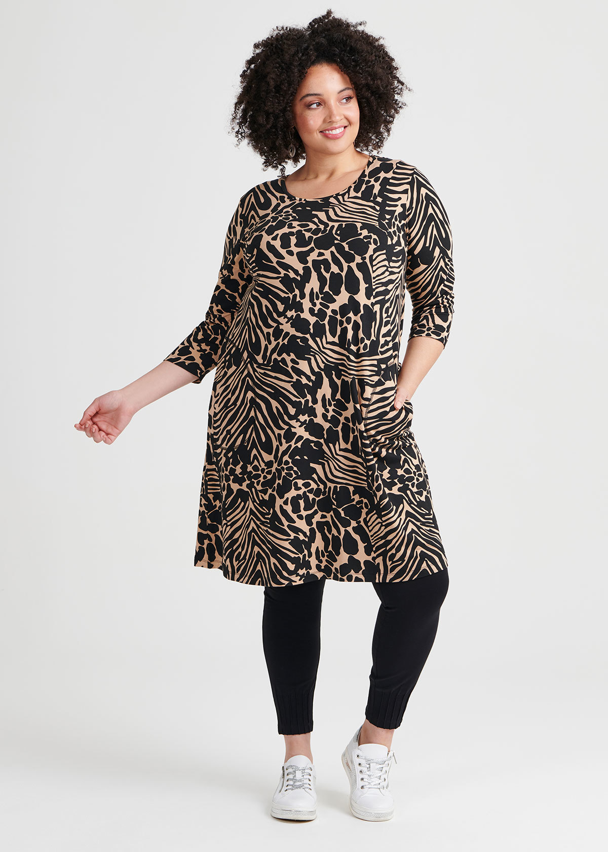 Shop Plus Size Destination Bamboo Dress in Print | Taking Shape AU