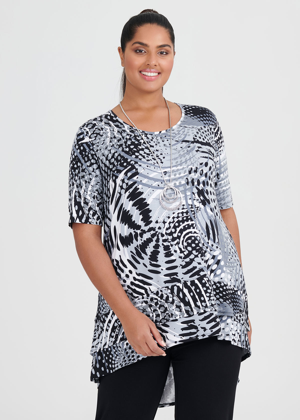 Shop Plus Size Bamboo Marlo Top in Print | Taking Shape AU