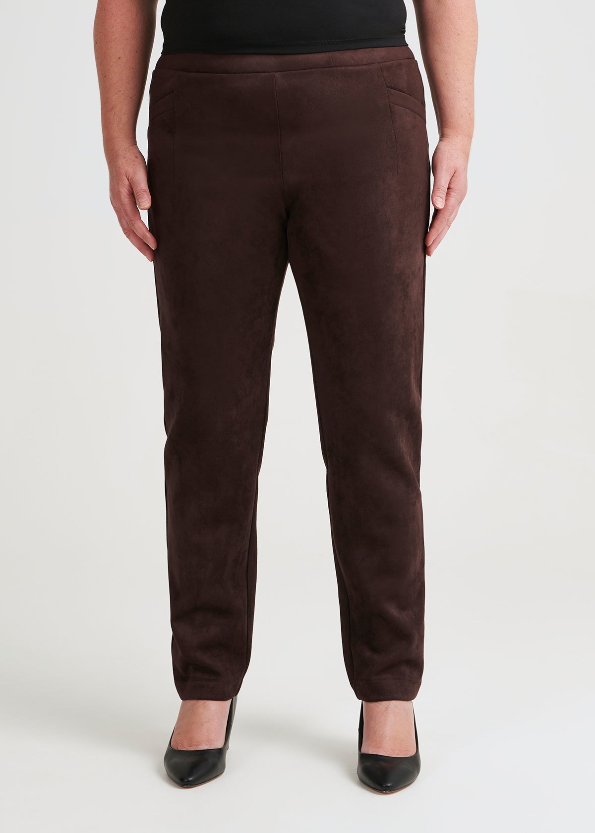 Shop Plus Size Moleskin Pant in Black Taking Shape AU