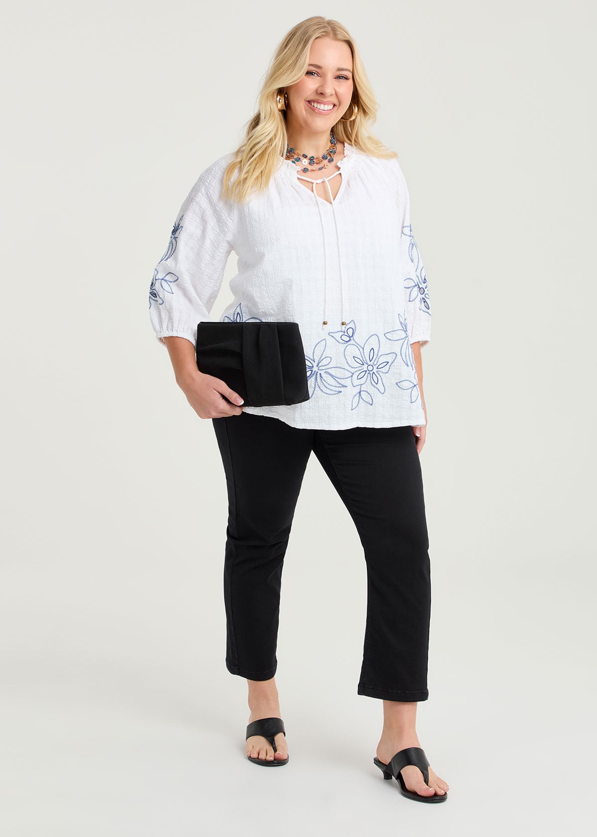 Taking Shape The Petite Luxe Looker Jean Size 24 in Black, Denim - Plus Size Women's Denim & Jeans