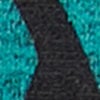 Swirl Spliced Snug Tunic, peacock/black, swatch
