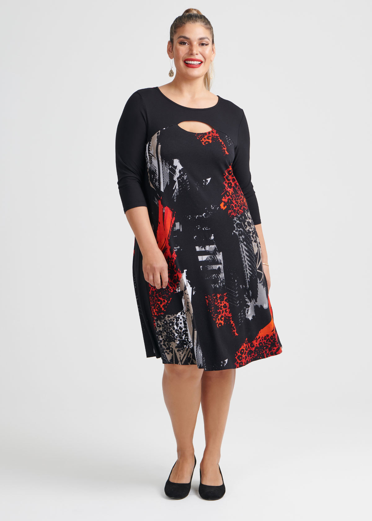 Shop Plus Size Panthera Bamboo Dress in Multi | Taking Shape AU