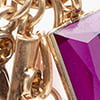 Beaded Statement Earrings, purple, swatch