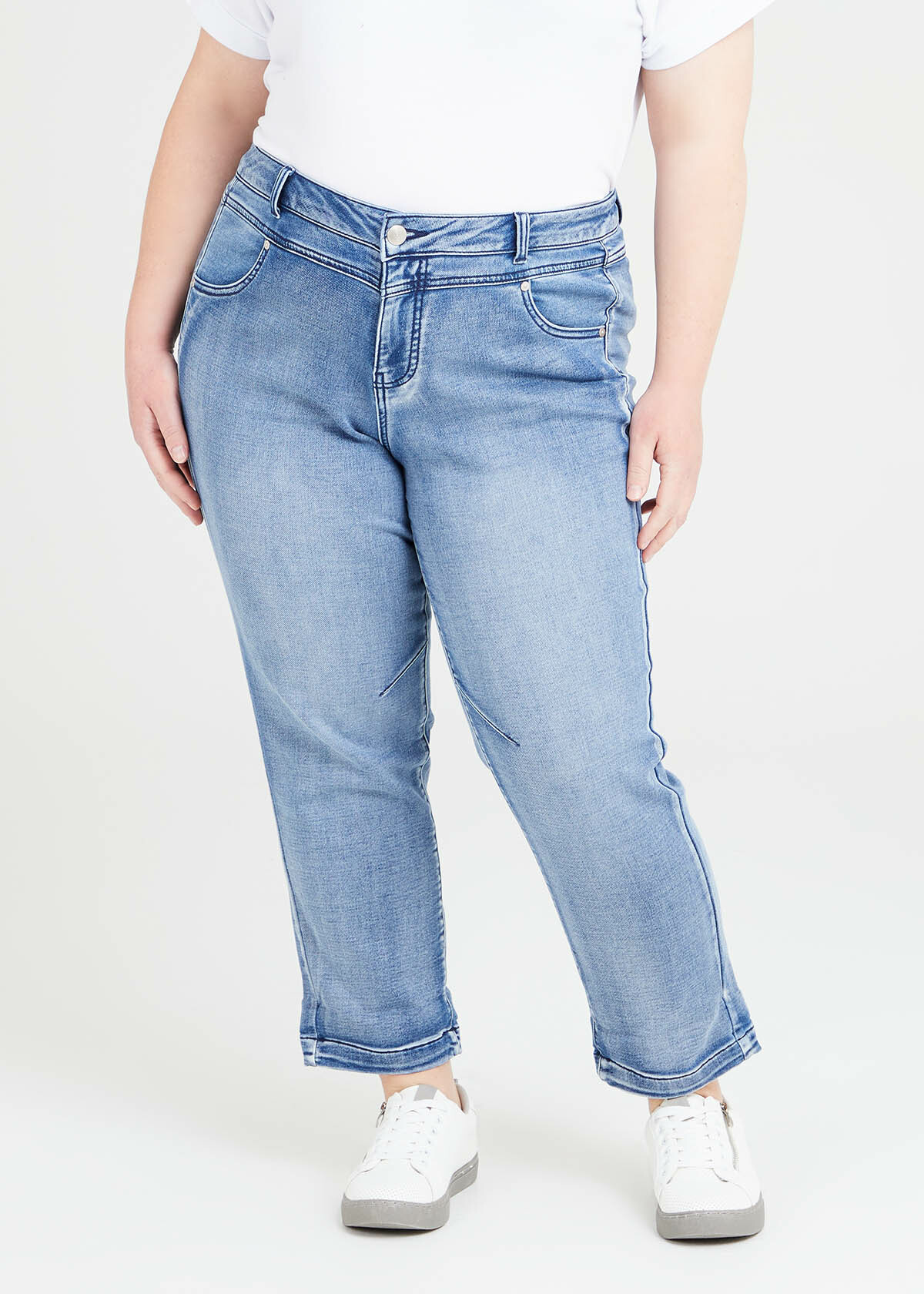 Shop Plus Size Petite Easy Fit Denim Jean in Blue Taking Shape AU