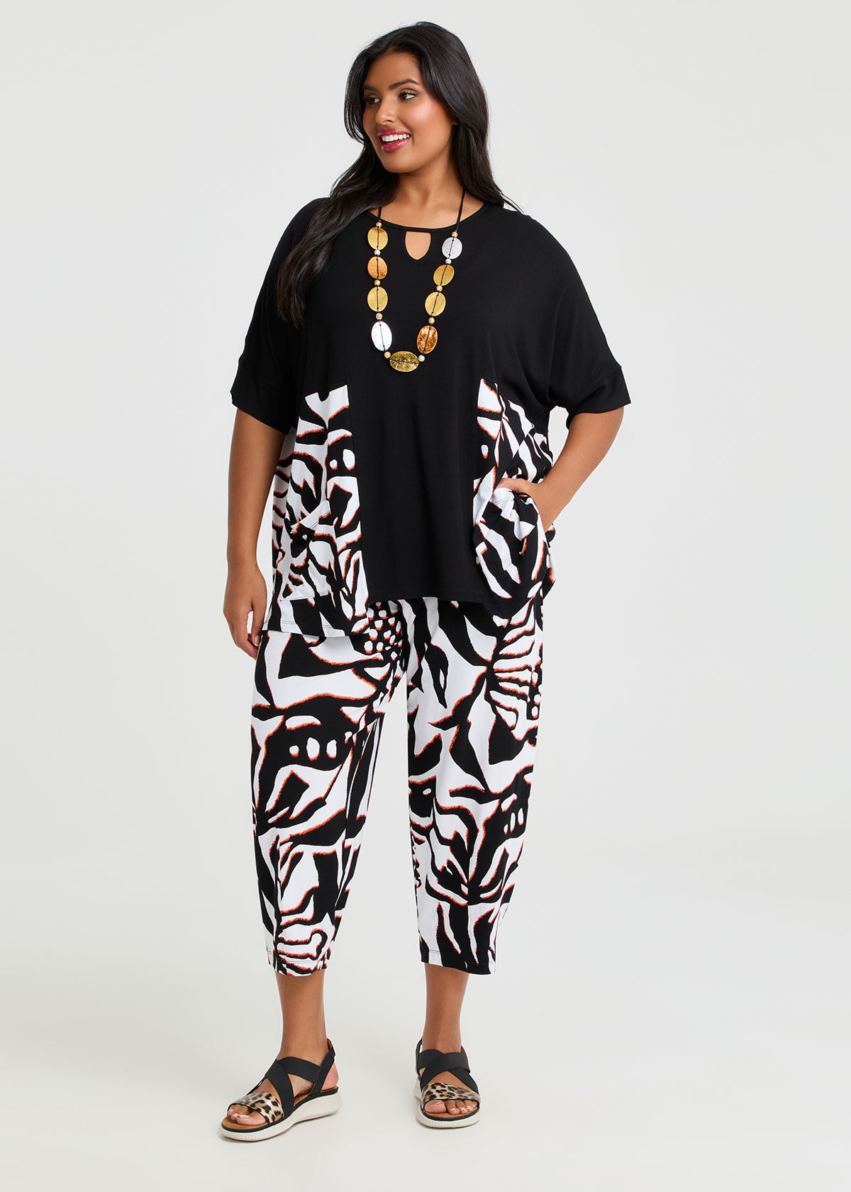 Lantern Natural Crop Pant