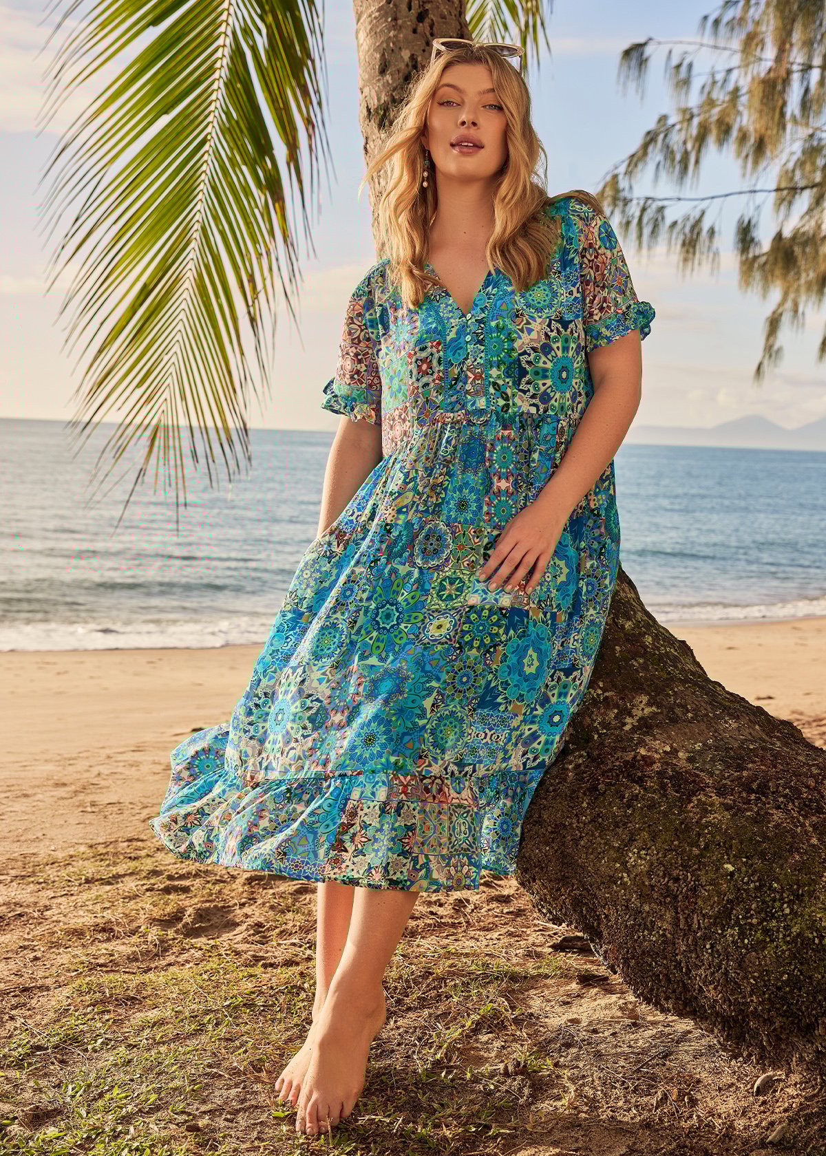 Beach Plus Size Girls Holiday Dresses Tropical Diaries Backless