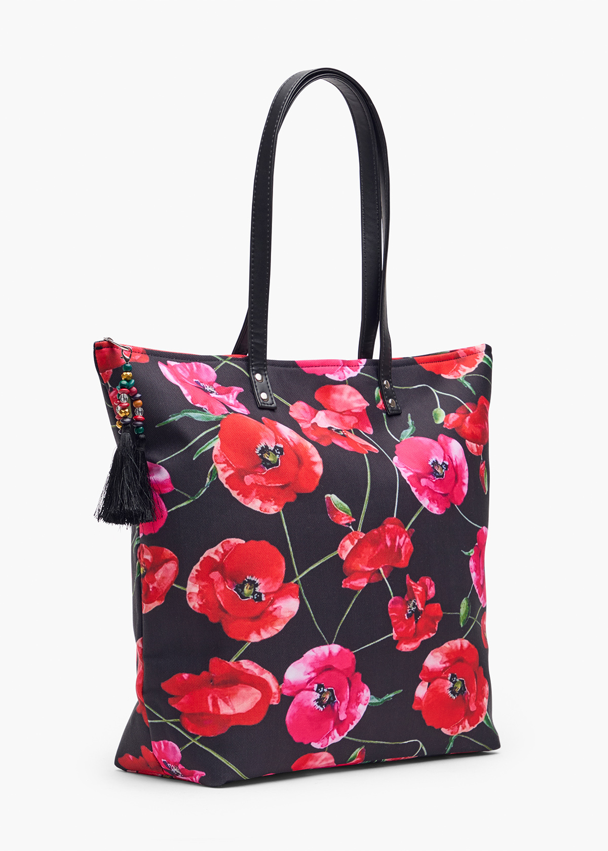 Shop Poppy Print Tote Bag in Multi | Accessories | Taking