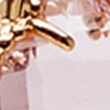 Diamante Clover Earrings, blush, swatch