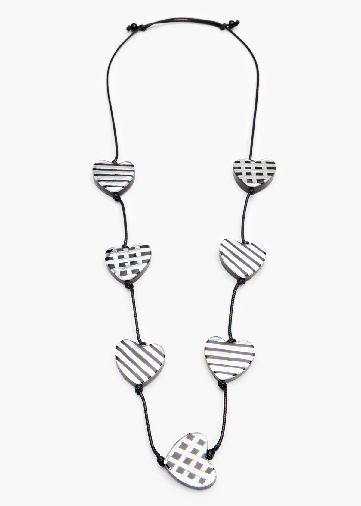 Shop Metallic Hearts Necklace Accessories Taking Shape NZ