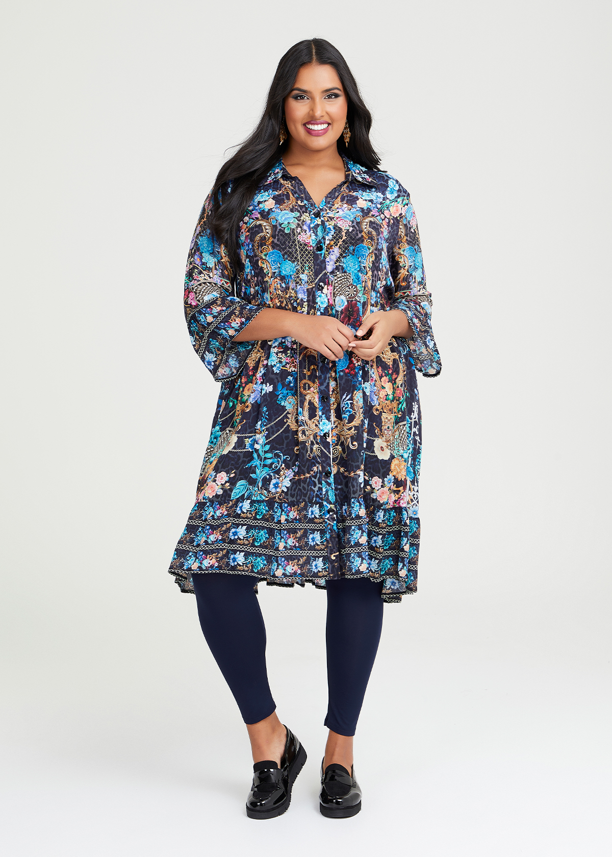 Taking Shape Bamboo Full Length Legging Size 24 in Dark Indigo - Plus Size Women's Leggings