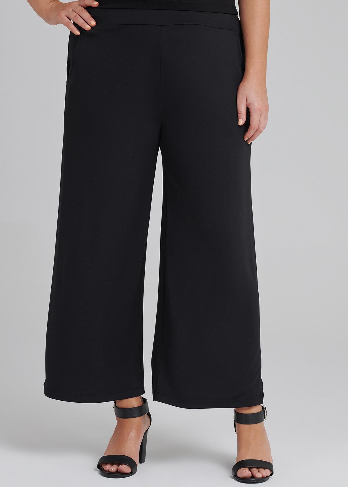 Shop Back To Black Crop Pant in Black, Sizes 12-30 | Taking Shape AU