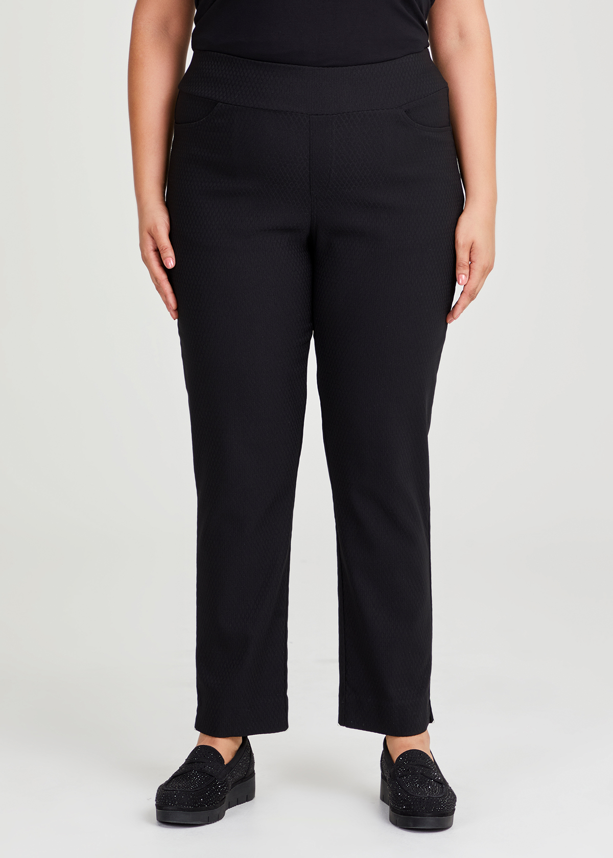 Shop Plus Size Stretch Lucille Pant in Black | Taking Shape AU