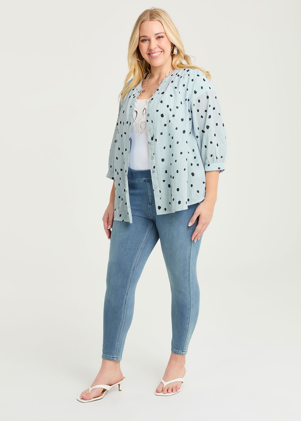 Taking Shape The Petite Best Friend Jegging Size 26 in MID Blue - Plus Size Women's Denim & Jeans