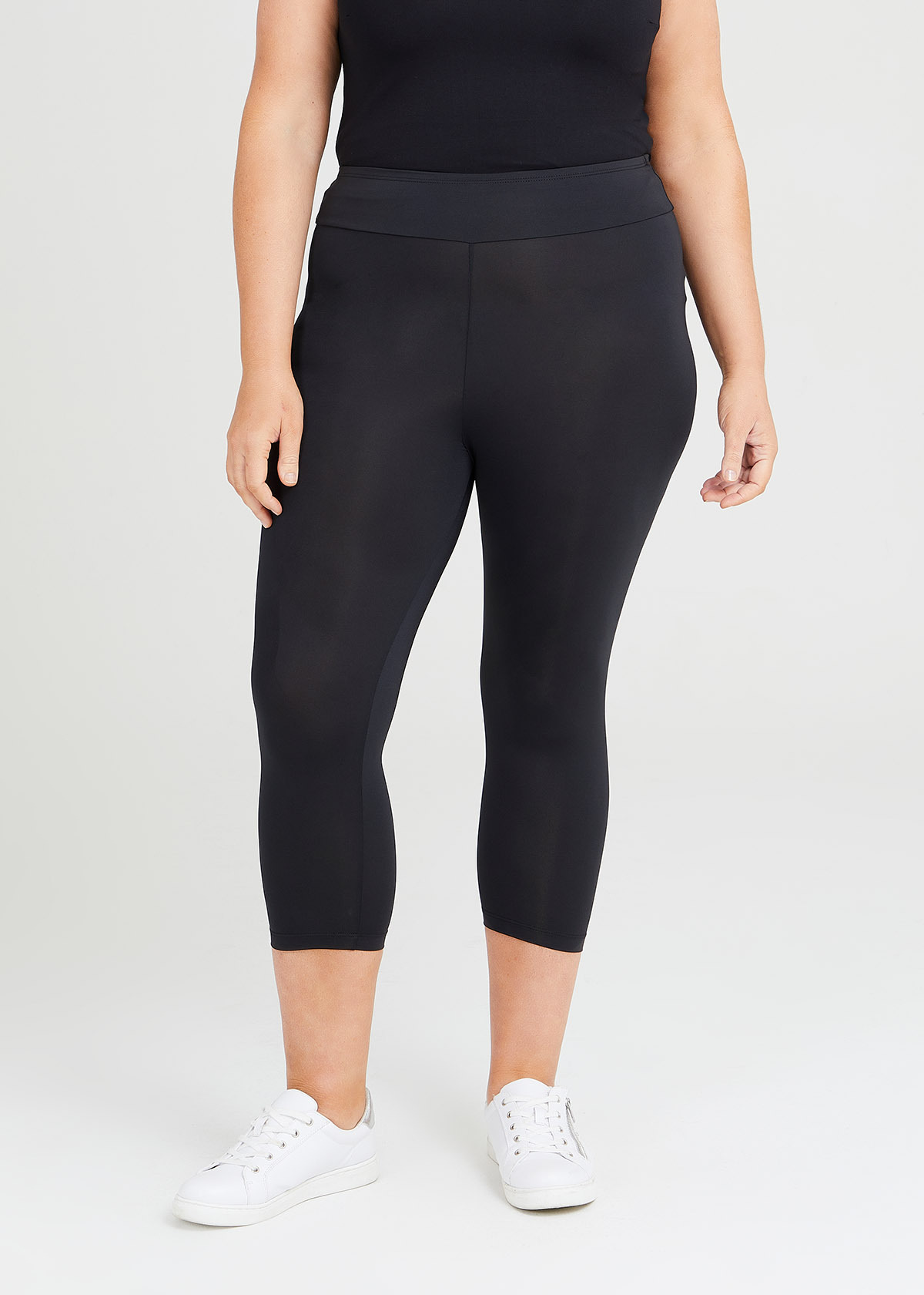 Shop Plus Size Integra Crop Legging in Black | Taking Shape AU