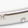 Thin Diamante Hinge Bangle, silver, swatch