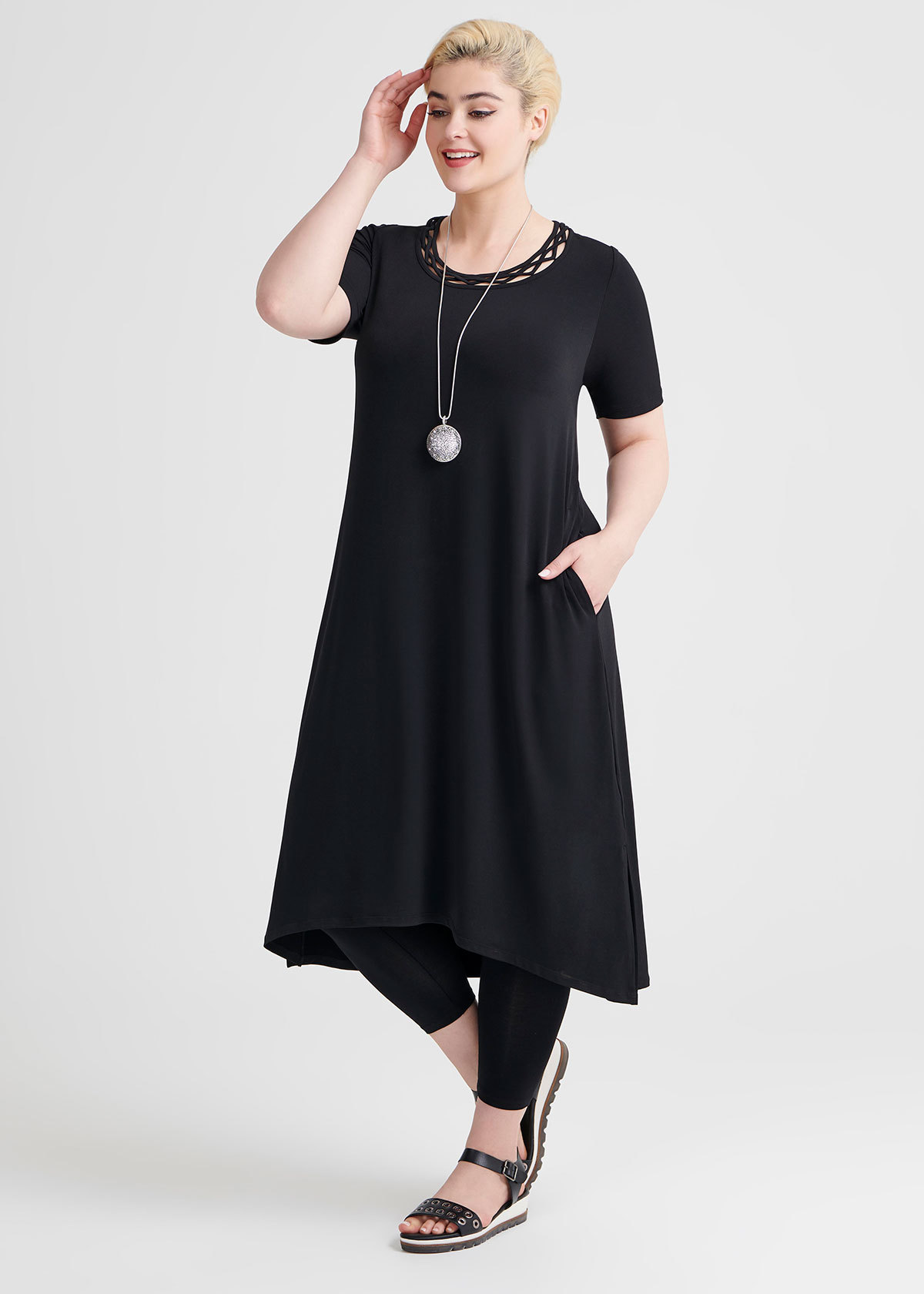 Shop Plus Size Elemental Dress in Black | Sizes 12-30 | Taking Shape AU