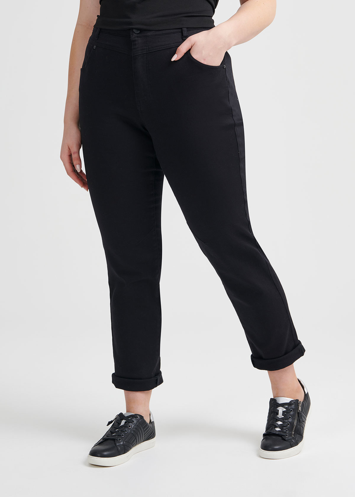 Shop Plus Size The Easy Fit Jean in Black | Sizes 12-30 | Taking Shape AU